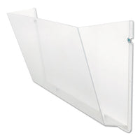 Unbreakable Docupocket Wall File, Letter, 14 1-2 X 3 X 6 1-2, Clear