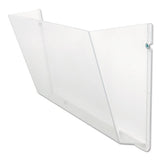Unbreakable Docupocket Wall File, Letter, 14 1-2 X 3 X 6 1-2, Clear