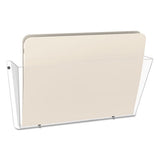 Unbreakable Docupocket Wall File, Letter, 14 1-2 X 3 X 6 1-2, Clear