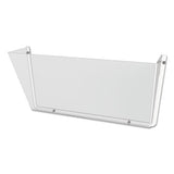 Unbreakable Docupocket Wall File, Letter, 14 1-2 X 3 X 6 1-2, Clear