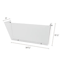 Unbreakable Docupocket Wall File, Letter, 14 1-2 X 3 X 6 1-2, Clear