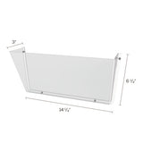 Unbreakable Docupocket Wall File, Letter, 14 1-2 X 3 X 6 1-2, Clear
