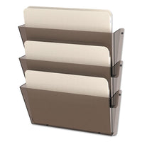 Unbreakable Docupocket 3-pocket Wall File, Letter, 14 1-2 X 3 X 6 1-2, Clear