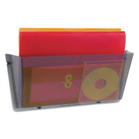 Unbreakable Docupocket Wall File, Legal, 17 1-2 X 3 X 6 1-2, Smoke