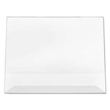 Classic Image Slanted Sign Holder, Landscaped, 11 X 8 1-2 Insert, Clear