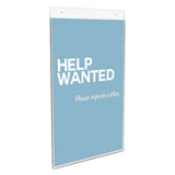 Classic Image Single-sided Wall Sign Holder, Plastic, 11 X 17 Insert, Clear