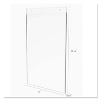 Classic Image Single-sided Wall Sign Holder, Plastic, 11 X 17 Insert, Clear