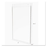 Classic Image Single-sided Wall Sign Holder, Plastic, 11 X 17 Insert, Clear