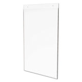 Classic Image Single-sided Wall Sign Holder, Plastic, 11 X 17 Insert, Clear