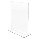 Classic Image Double-sided Sign Holder, 8 1-2 X 11 Insert, Clear