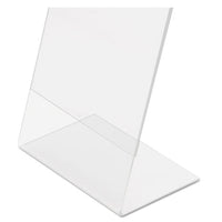 Classic Image Slanted Sign Holder, Portrait, 8 1-2 X 11 Insert, Clear