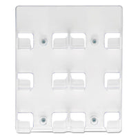 6-pocket Business Card Holder, 480 Card Cap, 8 1-2 X 9 3-4 X 1 5-8, Clear