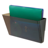 Docupocket Stackable Wall Pocket, Letter, 13 X 7 X 4, Smoke