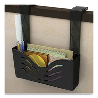 Ez Link Magnetic Wall Mount Supply Organizer, One Pocket, Tabloid, 10 X 2.63 X 5, Black