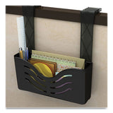 Ez Link Magnetic Wall Mount Supply Organizer, One Pocket, Tabloid, 10 X 2.63 X 5, Black
