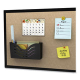 Ez Link Magnetic Wall Mount Supply Organizer, One Pocket, Tabloid, 10 X 2.63 X 5, Black