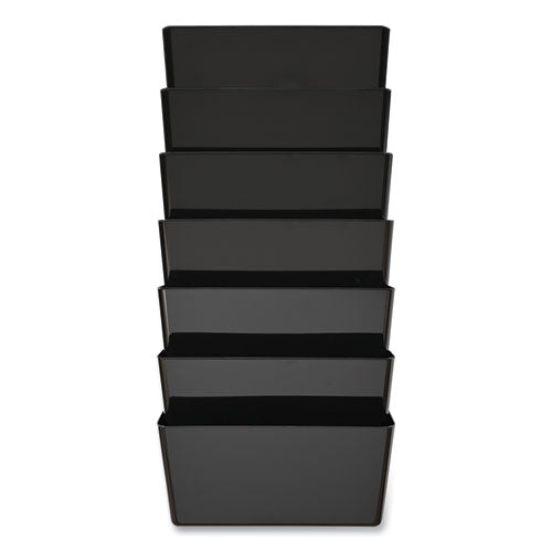 Ez Link Stackable Docupocket, 7 Sections, Letter Size, 13" X 4" X 14" To 19", Black, Ships In 4-6 Business Days