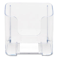 Docuholder For Countertop-wall-mount, Leaflet Size, 4.37w X 3.25d X 3.87h, Clear