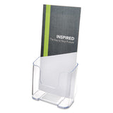 Docuholder For Countertop-wall-mount, Magazine, 9.25w X 3.75d X 10.75h, Clear