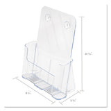 Docuholder For Countertop-wall-mount, Magazine, 9.25w X 3.75d X 10.75h, Clear