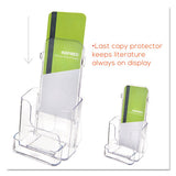 Docuholder For Countertop-wall-mount W-card Holder, 4.38w X 4.25d X 7.75h, Clear