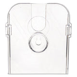 Docuholder For Countertop-wall-mount W-card Holder, 4.38w X 4.25d X 7.75h, Clear