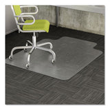 Economat Occasional Use Chair Mat, Low Pile Carpet, Roll, 36 X 48, Lipped, Clear