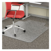 Economat Occasional Use Chair Mat, Low Pile Carpet, Roll, 36 X 48, Lipped, Clear