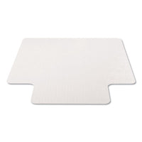 Economat Occasional Use Chair Mat, Low Pile Carpet, Roll, 36 X 48, Lipped, Clear