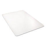 Polycarbonate All Day Use Chair Mat - All Carpet Types, 45 X 53, Rectangle, Clear