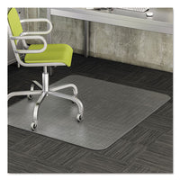 Duramat Moderate Use Chair Mat, Low Pile Carpet, Flat, 36 X 48, Lipped, Clear