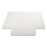 Duramat Moderate Use Chair Mat, Low Pile Carpet, Flat, 36 X 48, Lipped, Clear