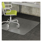 Duramat Moderate Use Chair Mat, Low Pile Carpet, Flat, 45 X 53, Rectangle, Clear