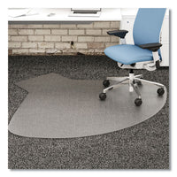 Supermat Frequent Use Chair Mat, Medium Pile Carpet, 60 X 66, L-shape, Clear