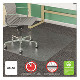 Supermat Frequent Use Chair Mat, Med Pile Carpet, Roll, 36 X 48, Lipped, Clear