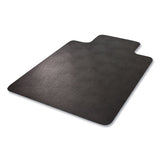 Economat Hard Floor Chair Mat, Lipped, 36 X 48, Black, Ships In 4-6 Business Days