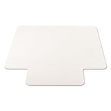 Economat All Day Use Chair Mat For Hard Floors, 36 X 48, Lipped, Clear