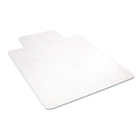 Economat All Day Use Chair Mat For Hard Floors, 45 X 53, Wide Lipped, Clear