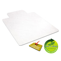 Economat All Day Use Chair Mat For Hard Floors, 45 X 53, Wide Lipped, Clear