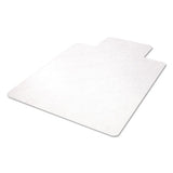 Economat All Day Use Chair Mat For Hard Floors, 45 X 53, Wide Lipped, Clear