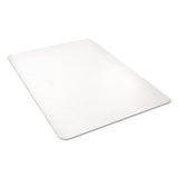 Polycarbonate All Day Use Chair Mat - Hard Floors, 46 X 60, Rectangle, Clear