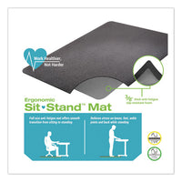 Ergonomic Sit Stand Mat, 48 X 36, Black