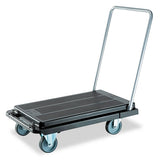 Heavy-duty Platform Cart, 500 Lb Capacity, 21 X 32.5 X 37.5, Black