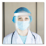 Disposable Face Shield, 13 X 10, One Size Fits All, Clear, 100-carton