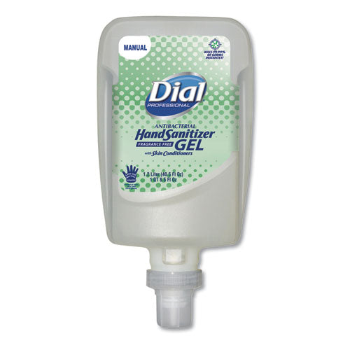 Fit Fragrance-free Antimicrobial Manual Dispenser Refill Gel Hand Sanitizer, 0.31 Gal, Bottle, Unscented, 3-carton