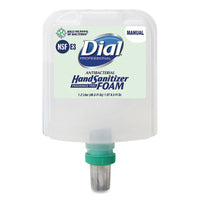 Antibacterial Foaming Hand Sanitizer Refill For Dial 1700 Dispenser, 1.2 L Refill, Fragrance-free, 3/carton