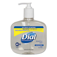 Antimicrobial Soap For Sensitive Skin, 16 Oz Pump Bottle, 12-carton