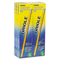 Oriole Pencil, Hb (#2), Black Lead, Yellow Barrel, 72-pack