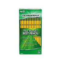 Pencils, Hb (#2), Black Lead, Yellow Barrel, 96-pack