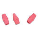 Wedge Cap Erasers, For Pencil Marks, Pink, 144-box